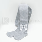 Calzamaglia Liscia In Caldo Cotone Con Fiocco In Raso Neonata Romboli BAT19 - ROMBOLI - LuxuryKids