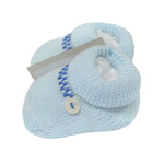 Calzini scarpetta caldo cotone nascita corredino Neonato celeste IVORY 42462 - IVORY - LuxuryKids