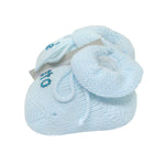 Calzini scarpetta caldo cotone 'è nato' nascita corredino Neonato celeste IVORY 41398 - IVORY - LuxuryKids