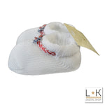 Calzini Scarpetta in Filo Nodo Marinaio Bianco Neonato Story Loris 8183 - STORY LORIS - LuxuryKids