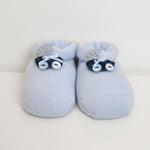 Calzini scarpetta in lana e carrozzina in pannolencio Neonato Celeste STORY LORIS 4921C-00 - STORY LORIS - LuxuryKids