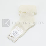 Calzino Corto In Cotone Con Risvoltino Neonato-a ROMBOLI 5065 - ROMBOLI - LuxuryKids