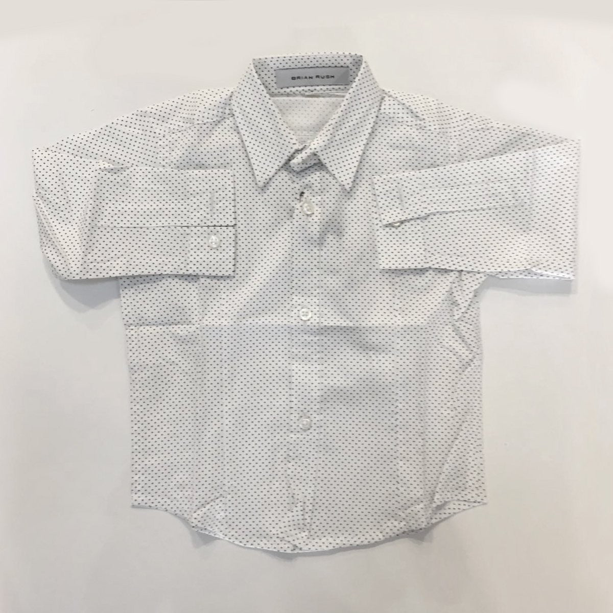 Camicia a Micro Pois Bambino Brian Rush POIS - BRIAN RUSH - LuxuryKids