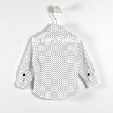 Camicia a Popeline Strech Fantasia Pois Neonato Sarabanda V111 - SARABANDA - LuxuryKids