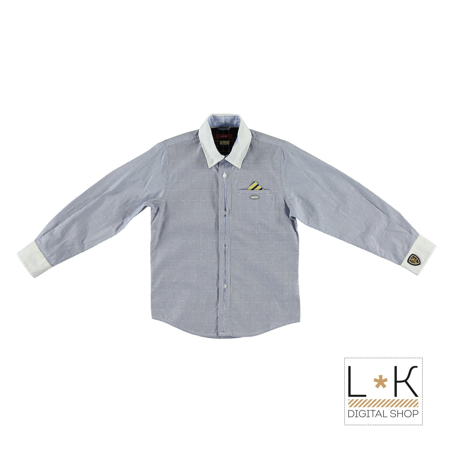 Camicia a Righe con Pochette Bambino Sarabanda N317 - SARABANDA - LuxuryKids