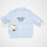 Camicia a Righe Neonato Minibanda E646 - MINIBANDA - LuxuryKids