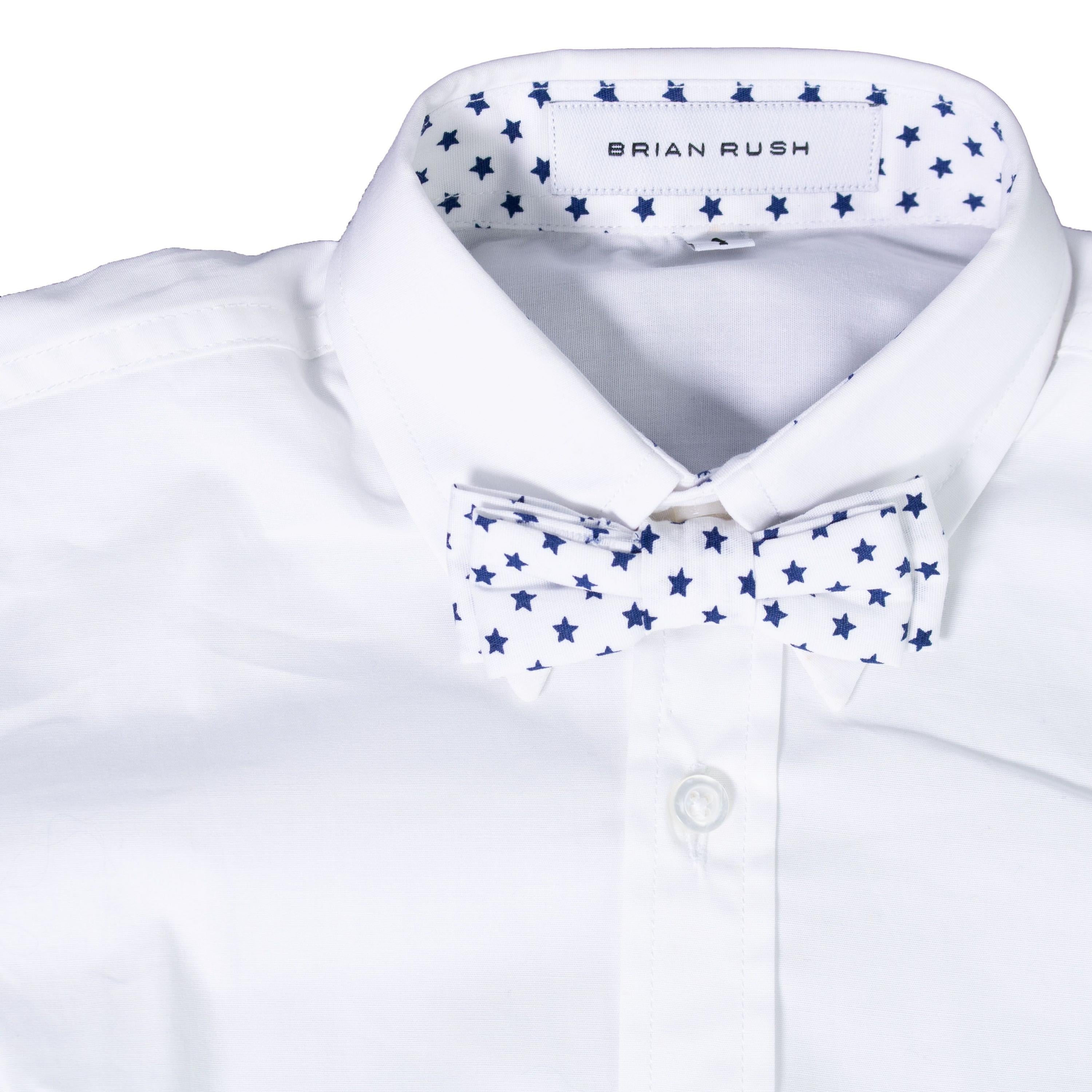 Camicia a Tinta Unita con Papillon incluso Neonato Brian Rush JVBIANCO - BRIAN RUSH - LuxuryKids
