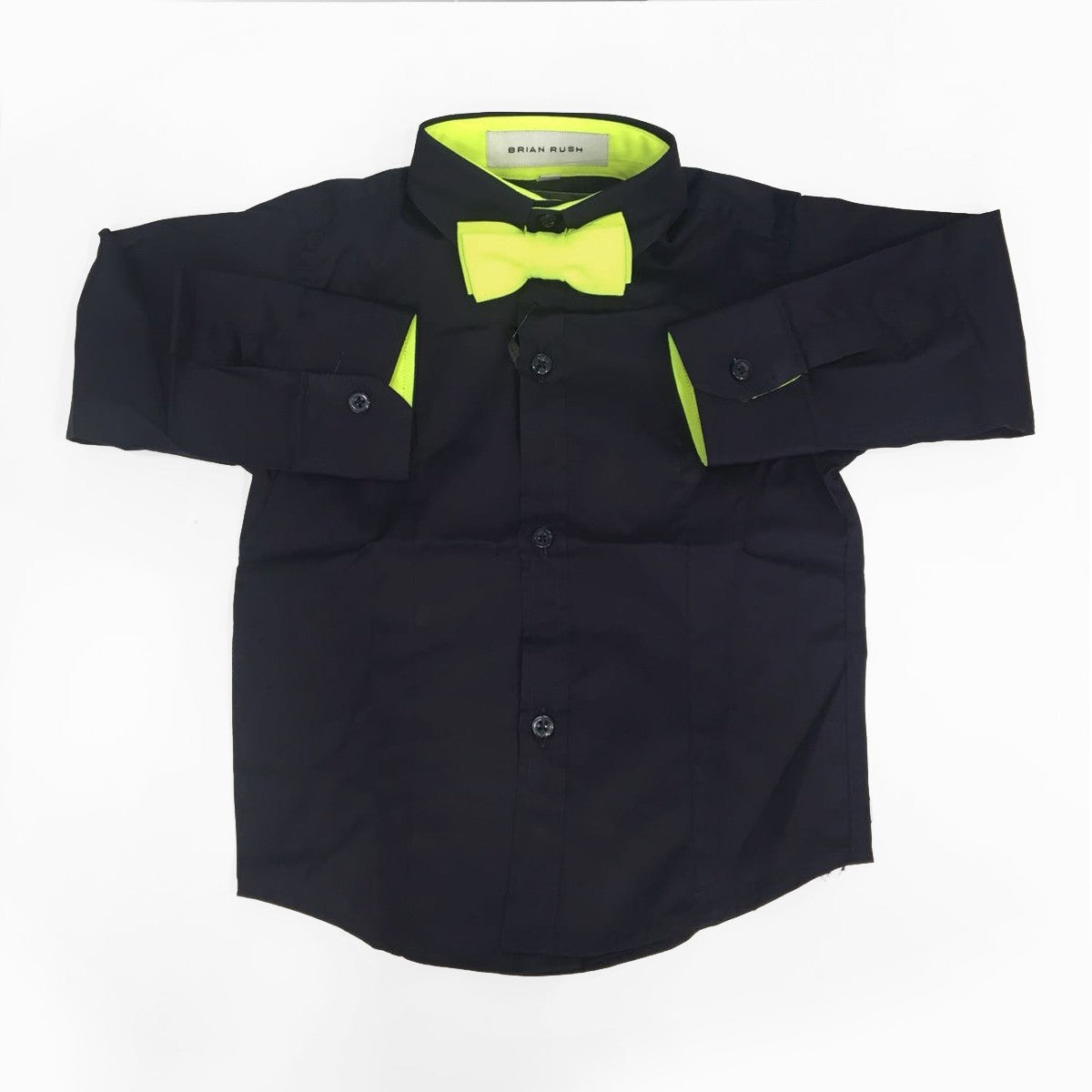 Camicia a Tinta Unita con Papillon incluso Neonato Brian Rush WCAMP - BRIAN RUSH - LuxuryKids