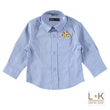 Camicia a Tinta Unita con Pochette Neonato Sarabanda T111 - SARABANDA - LuxuryKids