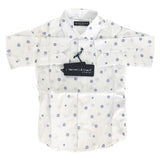 Camicia con stampa Bottoni Blu elettrico   Manuell & Frank M2562 - MANUELL&FRANK - LuxuryKids