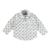 Camicia con stampa trattori  Neonato Sarabanda R115 - SARABANDA - LuxuryKids