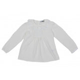 Camicia Cotone con Merletto Panna Bambina Dr. Kids 432 - DR.KID - LuxuryKids