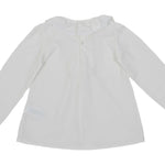 Camicia Cotone con Merletto Panna Bambina Dr. Kids 432 - DR.KID - LuxuryKids