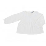 Camicia Cotone con Merletto Panna Neonata  Dr. Kids 332 - DR.KID - LuxuryKids