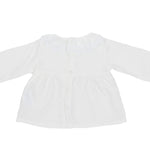 Camicia Cotone con Merletto Panna Neonata  Dr. Kids 332 - DR.KID - LuxuryKids