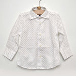 Camicia Elegante Bianco con Fantasia Fiocchi di Neve Per Neonato Manuell & Frank MF3014N - MANUELL&FRANK - LuxuryKids