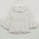Camicia elegante chic Bianco latte Bambina  TARTALETA A3910 - TARTALETA - LuxuryKids