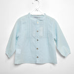 Camicia Elegante Collo Coreano Celeste Per Bambino Paloma de la O EI8CM1 - PALOMA DE LA O - LuxuryKids