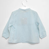 Camicia Elegante Collo Coreano Celeste Per Neonato Paloma de la O EI8CM1 - PALOMA DE LA O - LuxuryKids