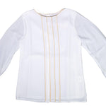 Camicia elegante in seta neonata panna PATACHOU 2333938 - PATACHOU - LuxuryKids