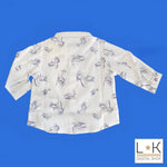 Camicia Fantasia elicotteri  Neonato Minibanda S618 - MINIBANDA - LuxuryKids