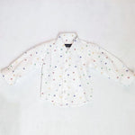 Camicia In Cotone Bianca Fantasia Multicolour Bambino Manuell & Frank MF3109B - MANUELL&FRANK - LuxuryKids