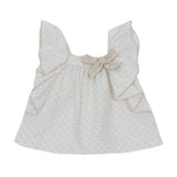 Camicia in Cotone Plumetis Panna Bambina DR KID DK471 - DR.KID - LuxuryKids