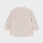 Camicia Lino Collo Alla Coreana Righe Neonato Mayoral 1118 - MAYORAL - LuxuryKids