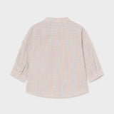 Camicia Lino Collo Alla Coreana Righe Neonato Mayoral 1118 - MAYORAL - LuxuryKids