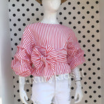 Camicia Righe Rosso Bianco Bambina Fun&Fun FNJSH3730 - FUN&FUN - LuxuryKids