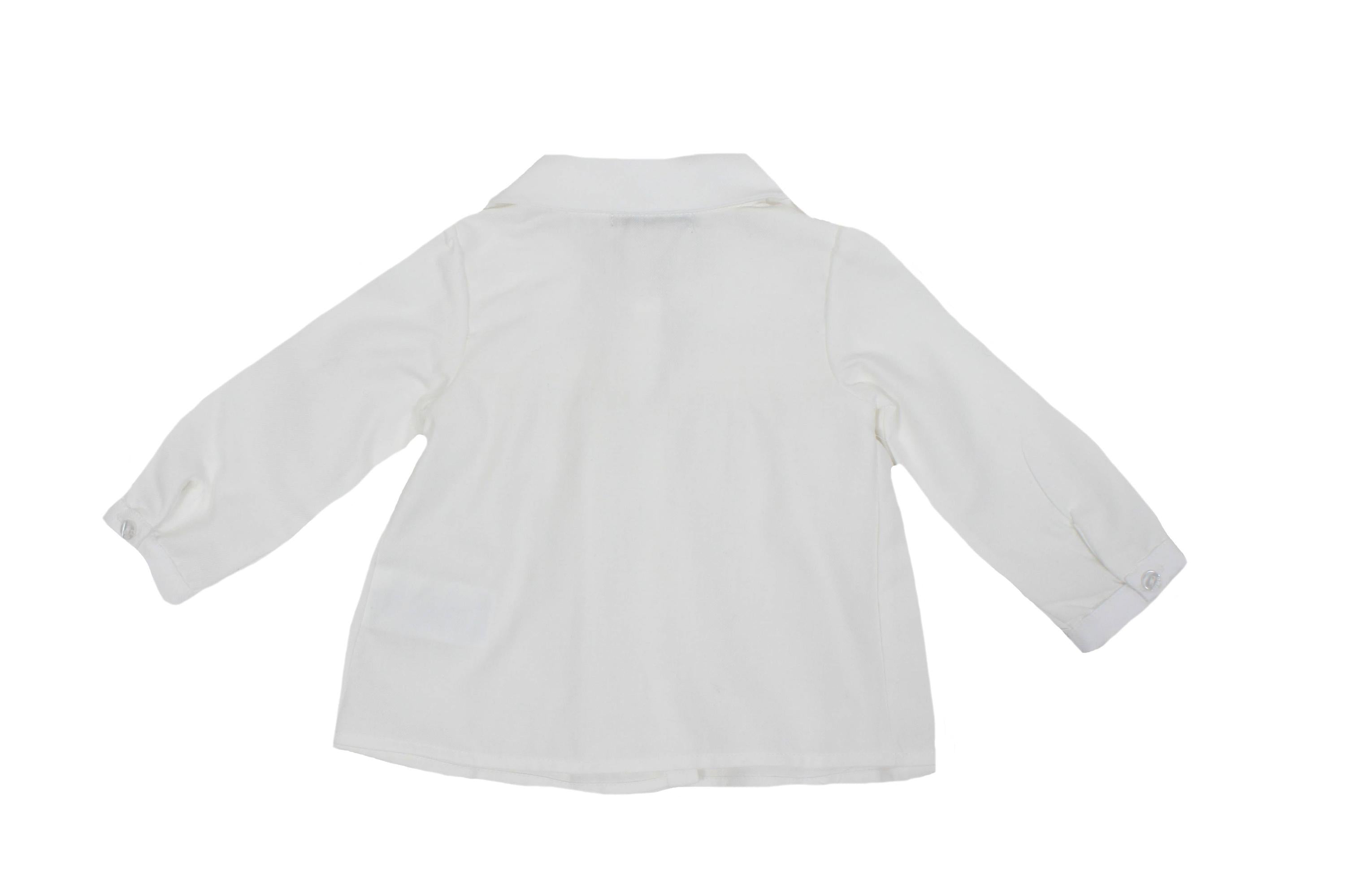 Camicia Svasata Cotone Panna Neonata Dr. Kids 337 - DR.KID - LuxuryKids
