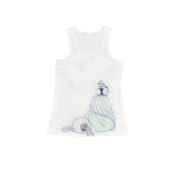 Canotta in Cotone Bianco con Stampa Bambina Take Two M03074 - TAKE TWO - LuxuryKids