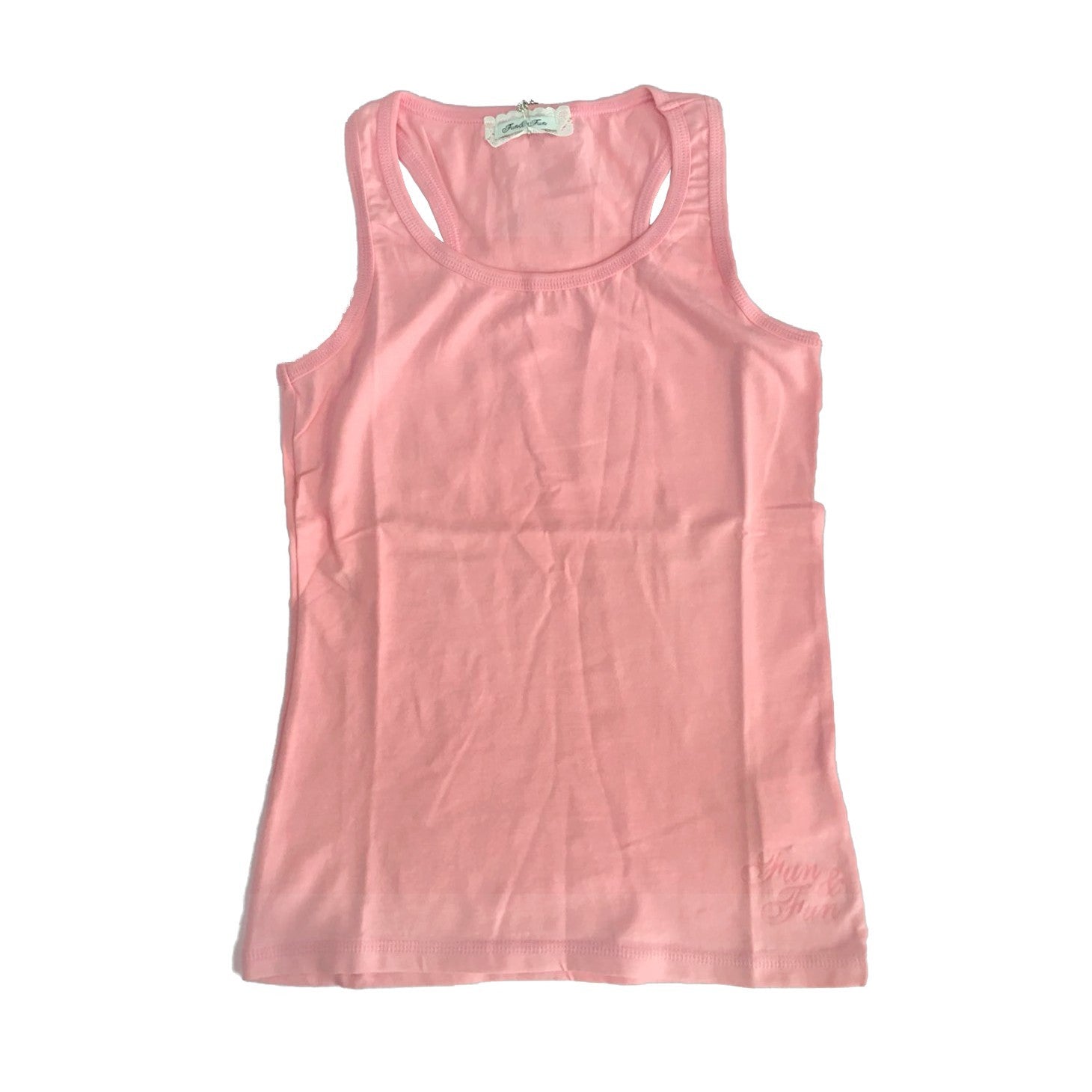 Canotta Rosa con Stampa Bambina Fun&Fun FUNJTP3256 - FUN&FUN - LuxuryKids