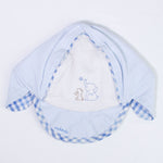 Cappellino Cotone Celeste Neonato MINIBANDA I916 - MINIBANDA - LuxuryKids