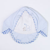 Cappellino Cotone Celeste Neonato MINIBANDA I916 - MINIBANDA - LuxuryKids