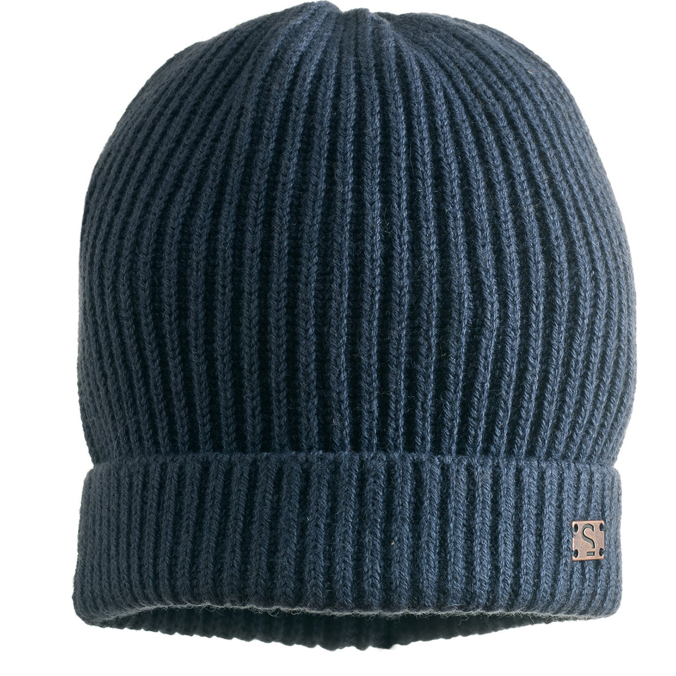 Cappello A Coste In Misto Lana blu Neonato Sarabanda R011 - SARABANDA - LuxuryKids