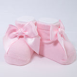 Calzino Scarpetta In Caldo Cotone Con Fiocchetto Neonati CARLOMAGNO 2400 - CARLOMAGNO - LuxuryKids