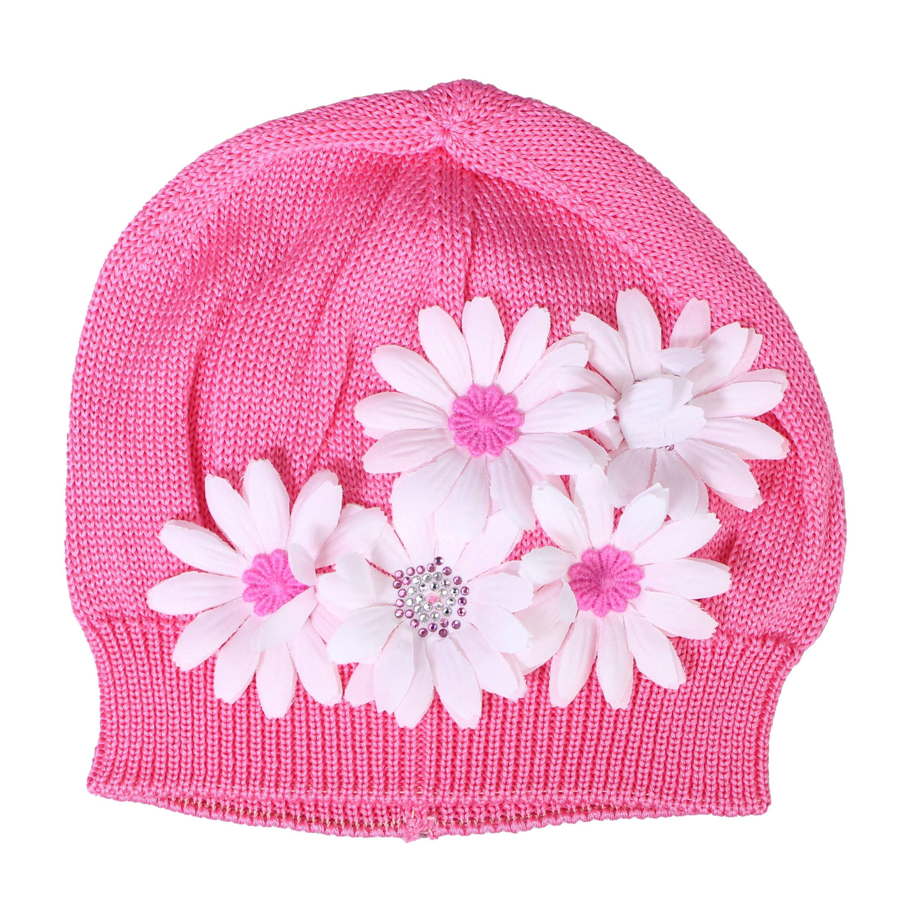 Cappello in Filo Con Fiori Fucsia Neonata IL TRENINO 6525 - IL TRENINO - LuxuryKids