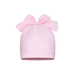 Cappello In Filo Di Cotone Lurex Con Fiocco In Organza Neonata BARBARAS BB15 - BARBARAS - LuxuryKids
