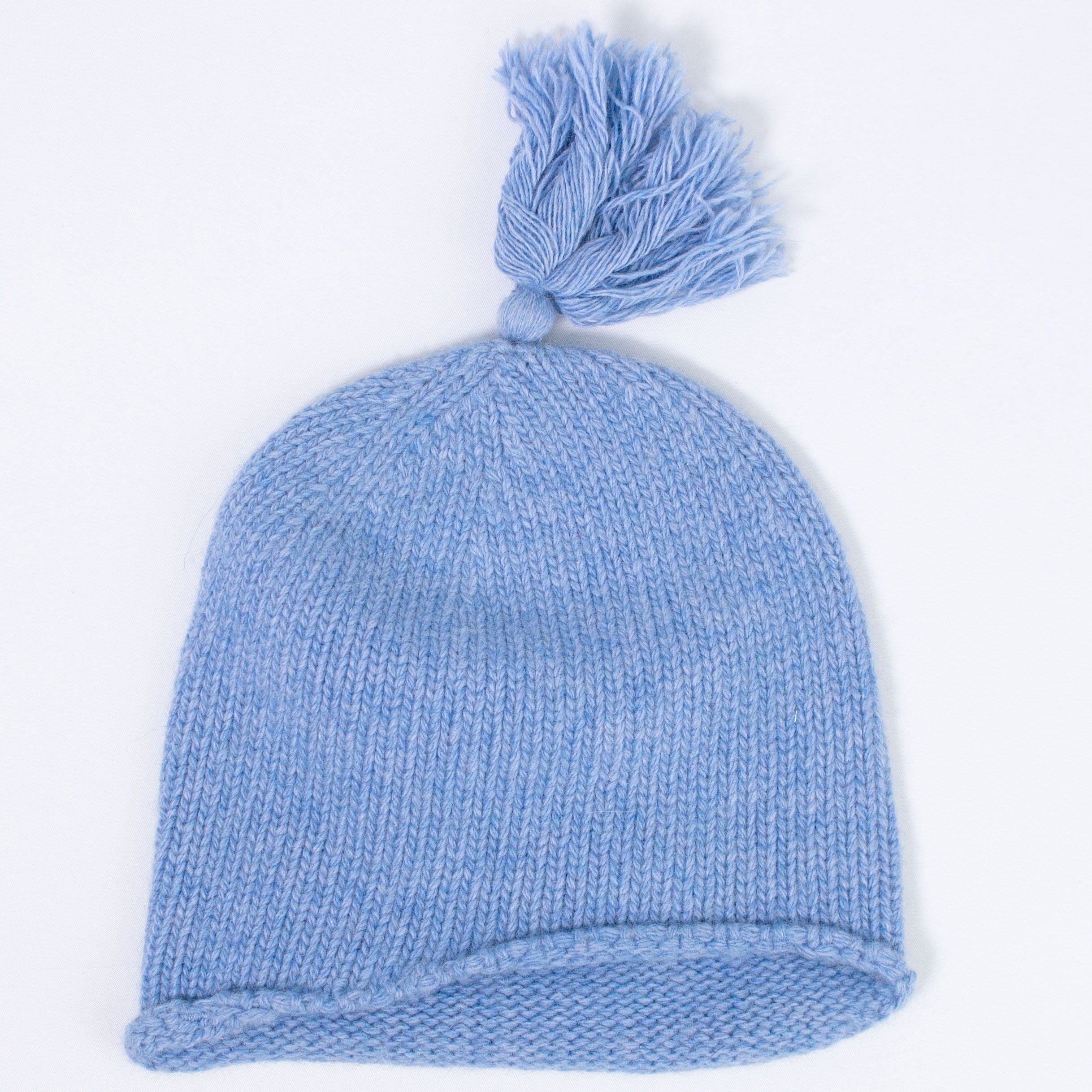 Cappello In Lana Azzurro Neonato WEDOBLE I1506307A - WEDOBLE - LuxuryKids