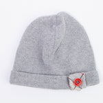 Cappello In Lana E Caldo Cotone Grigio Neonato LA SARTORIA DEI PICCOLI LK8621 - LA SARTORIA DEI PICCOLI - LuxuryKids