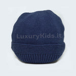 Cappello in Misto Lana Blu Neonato A&J 271BL - A&J - LuxuryKids