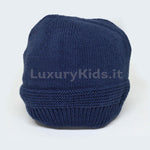 Cappello in Misto Lana Blu Neonato A&J 271BL - A&J - LuxuryKids