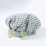 Cappello Modello Baschetto In Caldo Cotone A Quadretti Verde Neonata ALEXIA ALCP20I - ALEXIA - LuxuryKids