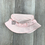 Cappello Modello Pescatore In Rasatello Di Cotone Rosa Neonata NNINNAOH E1514R - NINNAOH - LuxuryKids