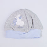 Cappello Neonato In Caldo Cotone Grigio Neonato NINNAOH I16204C - NINNAOH - LuxuryKids