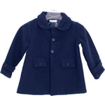 Cappottino In Panno Svasato Blu Neonata A&J 550 - A&J - LuxuryKids
