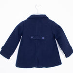 Cappottino In Panno Svasato Blu Neonata A&J 550 - A&J - LuxuryKids