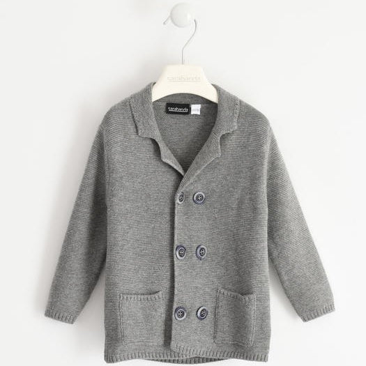 Cardigan doppio petto Misto Lana Neonato SARABANDA 1103 - SARABANDA - LuxuryKids