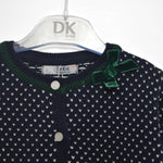 Cardigan Elegante in Misto lana Blu Bambina Dr.Kids 403 - DR.KID - LuxuryKids